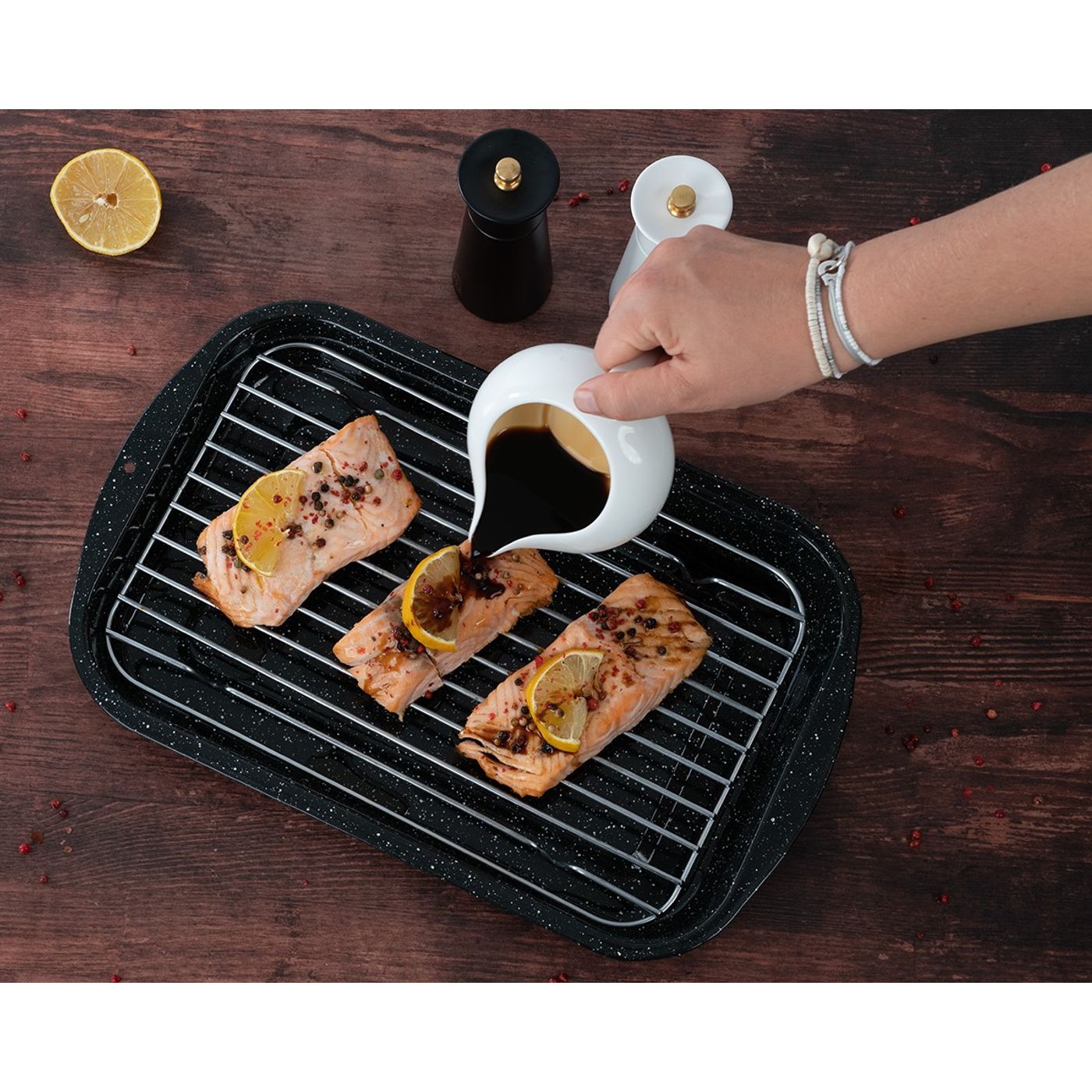 Plat à four rectangle - set de 3 pièces
